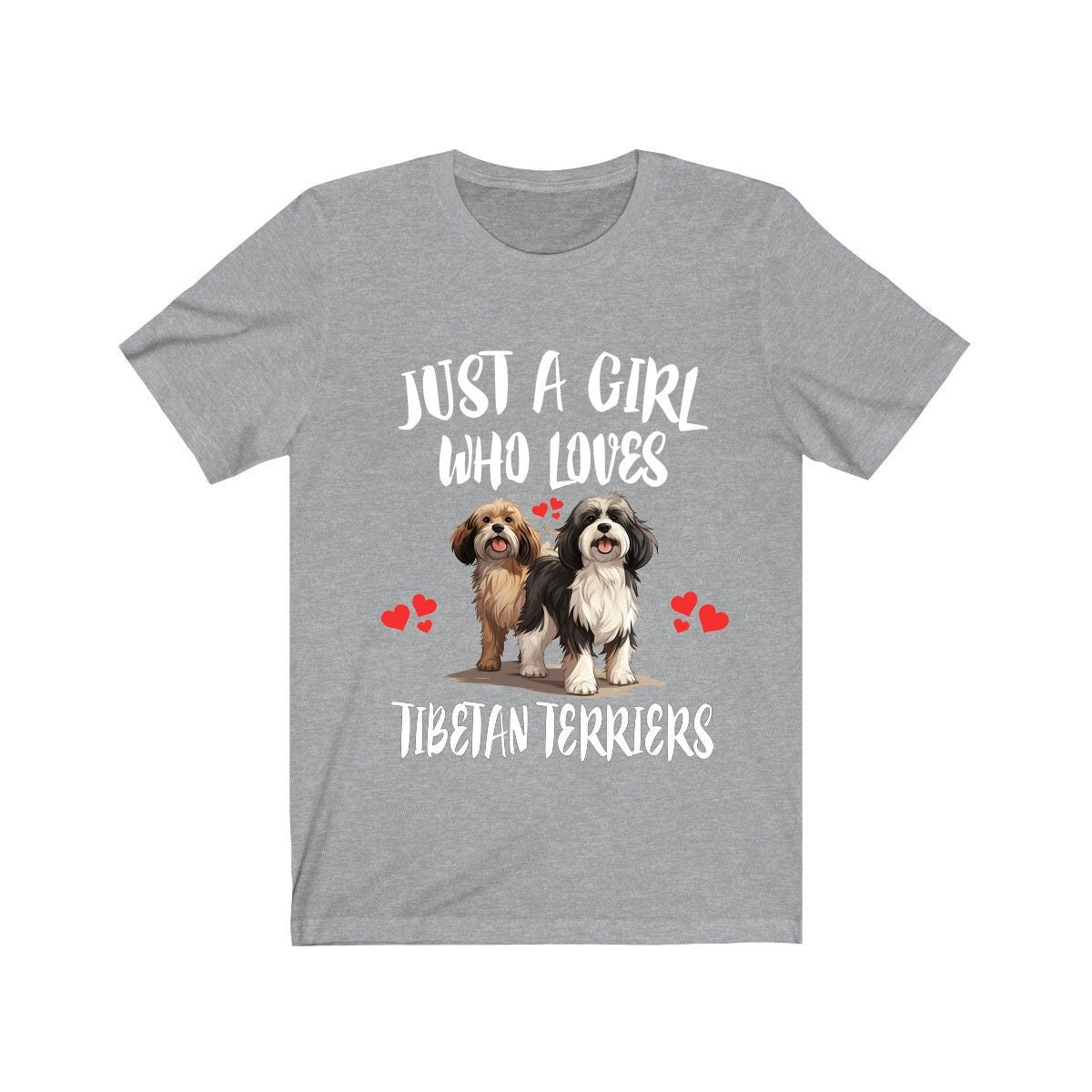 Just A Girl Who Loves Tibetan Terriers Dogs Shirt, Dog Lover Shirt, Tibetan Terrier Dog, Animal Toddler Infant Kids Gift T-Shirt Image 1