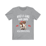 Just A Girl Who Loves Welsh Springer Spaniels Shirt, Dog Lover Shirt, Welsh Springer Spaniel Dog, Animal Toddler Infant Kids Gift T-Shirt Image 3