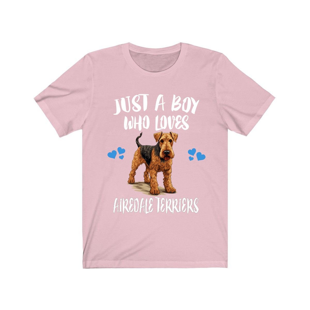 Just A Boy Who Loves Airedale Terriers Shirt, Dog Lover Shirt, Airedale Terrier Dog, Animal Toddler Infant Kids Gift T-Shirt Image 4