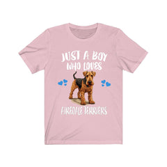 Just A Boy Who Loves Airedale Terriers Shirt - Airedale Terrier print design