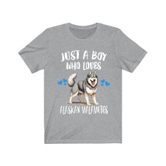 Just A Boy Who Loves Alaskan Malamutes Shirt - Alaskan Malamute print design