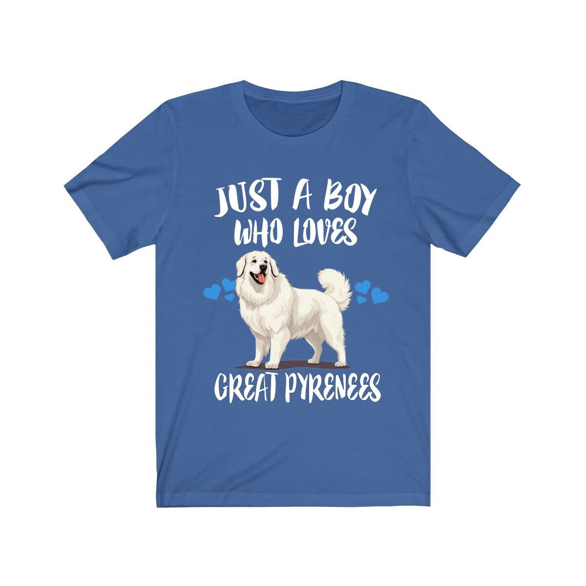 Just A Boy Who Loves Great Pyrenees Dogs Shirt, Great Pyrenees Dog Lover Shirt, Dog Shirt, Great Pyrenees Owner Gift Adult Kids T-Shirt Image 2