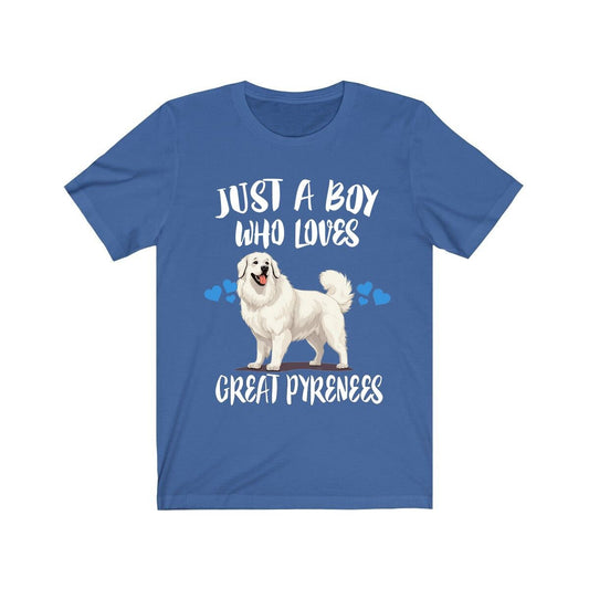 Just A Boy Who Loves Great Pyrenees Shirt - Great Pyrenees print design