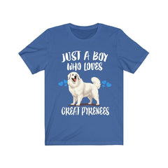 Just A Boy Who Loves Great Pyrenees Shirt - Great Pyrenees print design