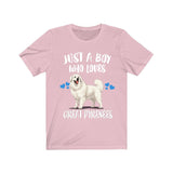 Just A Boy Who Loves Great Pyrenees Dogs Shirt, Great Pyrenees Dog Lover Shirt, Dog Shirt, Great Pyrenees Owner Gift Adult Kids T-Shirt Image 3