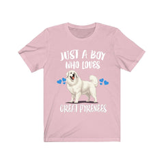 Just A Boy Who Loves Great Pyrenees Shirt - Great Pyrenees print design