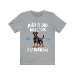 Just A Boy Who Loves Beaucerons Shirt - Beauceron print design