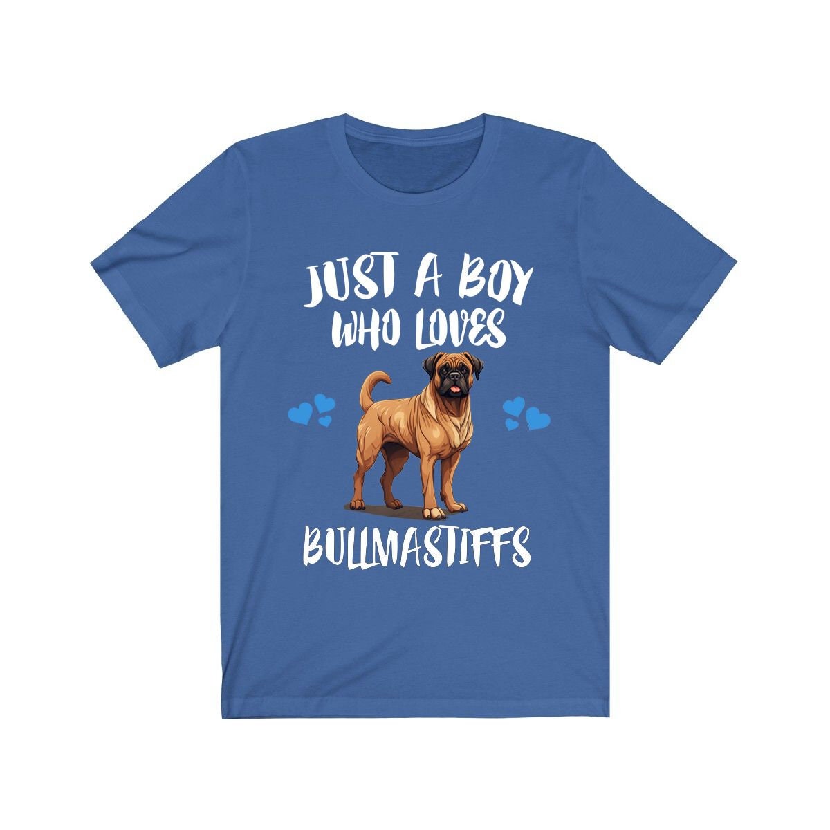 Just A Boy Who Loves Bullmastiffs Shirt, Dog Lover Shirt, Bullmastiff Dog, Animal Toddler Infant Kids Gift T-Shirt Image 3