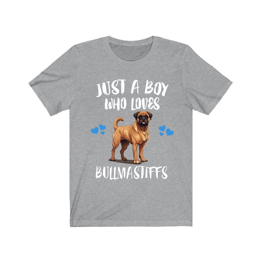Just A Boy Who Loves Bullmastiffs Shirt - Bullmastiff print design