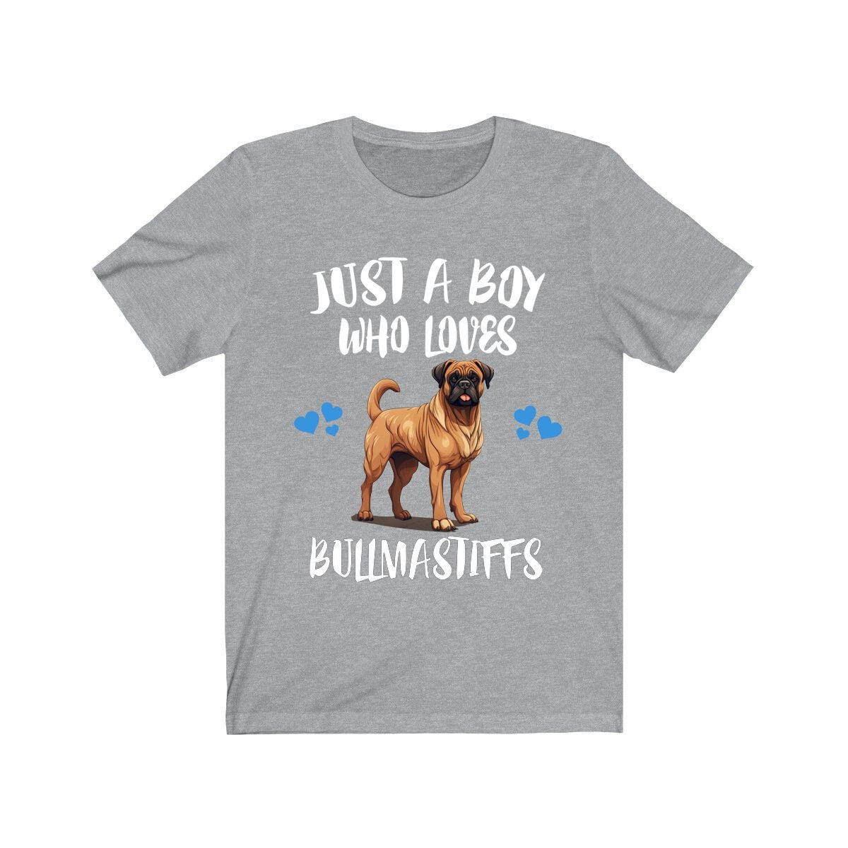Just A Boy Who Loves Bullmastiffs Shirt, Dog Lover Shirt, Bullmastiff Dog, Animal Toddler Infant Kids Gift T-Shirt Image 1