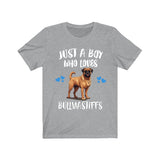 Just A Boy Who Loves Bullmastiffs Shirt, Dog Lover Shirt, Bullmastiff Dog, Animal Toddler Infant Kids Gift T-Shirt Image 1