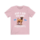 Just A Boy Who Loves Bullmastiffs Shirt, Dog Lover Shirt, Bullmastiff Dog, Animal Toddler Infant Kids Gift T-Shirt Image 4