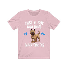 Just A Boy Who Loves Cairn Terriers Shirt - Cairn Terrier print design