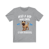 Just A Boy Who Loves Cairn Terriers Shirt, Dog Lover Shirt, Cairn Terrier Dog, Animal Toddler Infant Kids Gift T-Shirt Image 4
