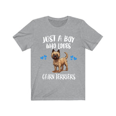 Just A Boy Who Loves Cairn Terriers Shirt - Cairn Terrier print design