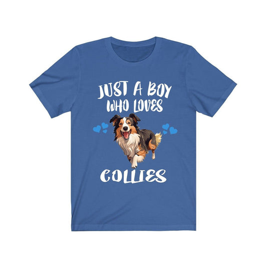 Just A Boy Who Loves Collies Shirt - Collie print design