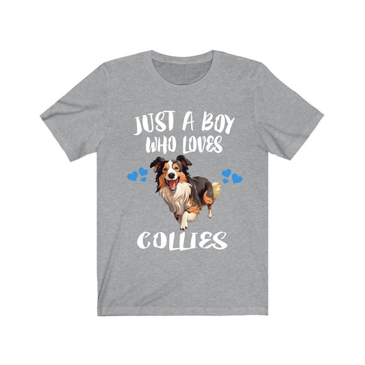 Just A Boy Who Loves Collies Shirt - Collie print design