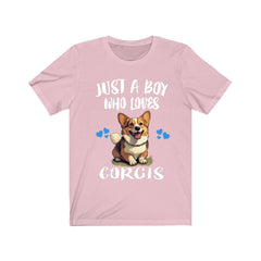 Just A Boy Who Loves Corgis Dogs Shirt - corgi print design