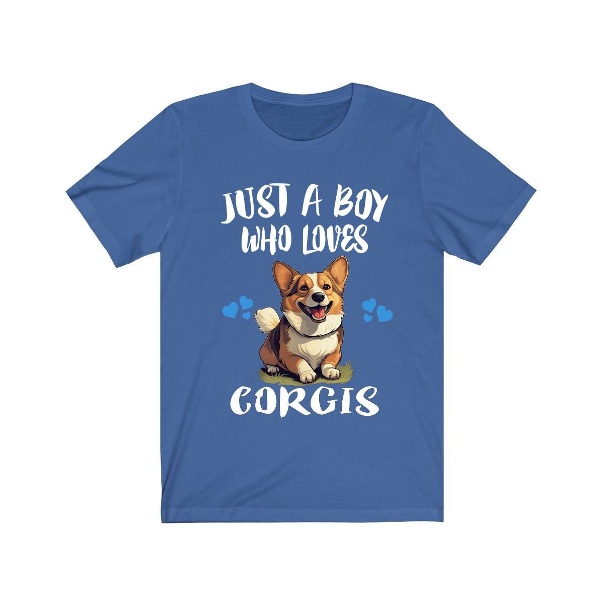 Just A Boy Who Loves Corgis Shirt, Dog Lover Shirt, Corgi Dog, Animal Toddler Infant Kids Gift T-Shirt Image 2