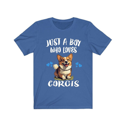 Just A Boy Who Loves Corgis Dogs Shirt - corgi print design