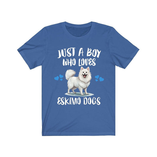 Just A Boy Who Loves Eskimo Dogs Shirt - Eskimo Dog print design