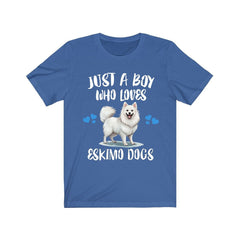 Just A Boy Who Loves Eskimo Dogs Shirt - Eskimo Dog print design