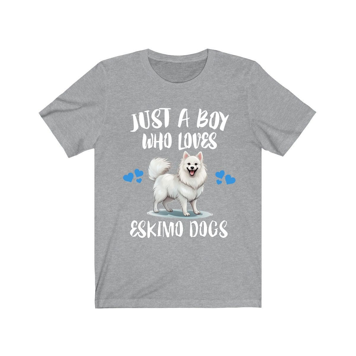 Just A Boy Who Loves Eskimo Dogs Shirt, Dog Lover Shirt, Eskimo Dog, Animal Toddler Infant Kids Gift T-Shirt Image 3