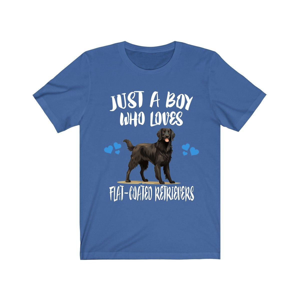 Just A Boy Who Loves Flat Coated Retrievers Shirt, Dog Lover Shirt, Flat Coated Retriever Dog, Animal Toddler Infant Kids Gift T-Shirt Image 2