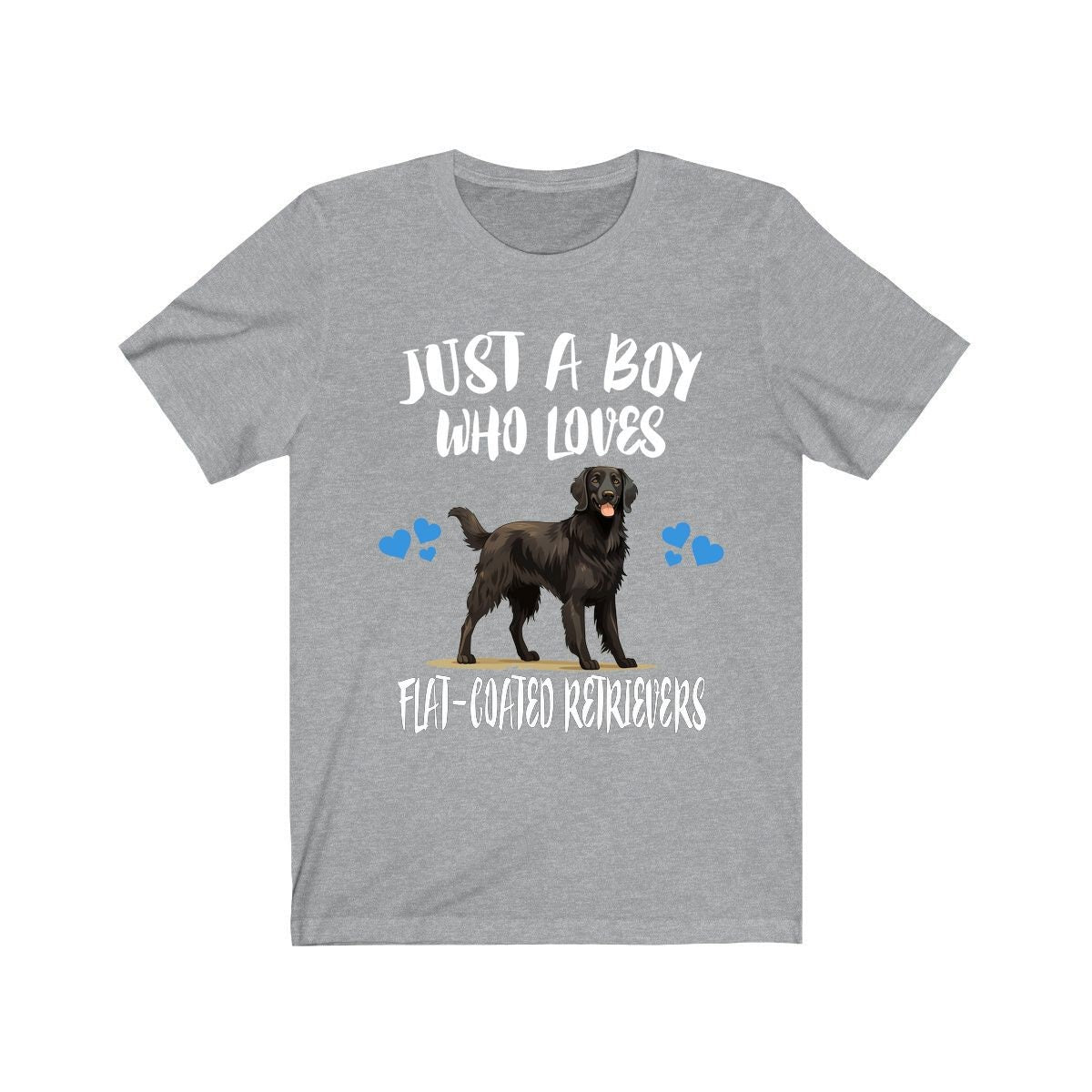 Just A Boy Who Loves Flat Coated Retrievers Shirt, Dog Lover Shirt, Flat Coated Retriever Dog, Animal Toddler Infant Kids Gift T-Shirt Image 1