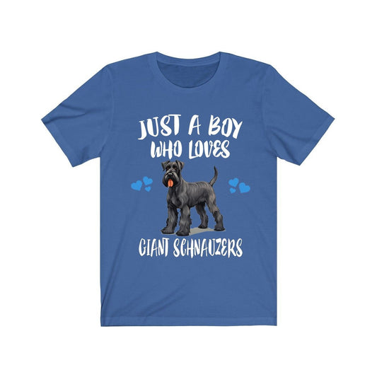 Just A Boy Who Loves Giant Schnauzers Dogs Shirt - Giant Schnauzer print design
