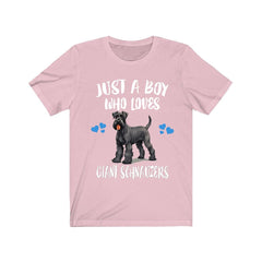 Just A Boy Who Loves Giant Schnauzers Dogs Shirt - Giant Schnauzer print design