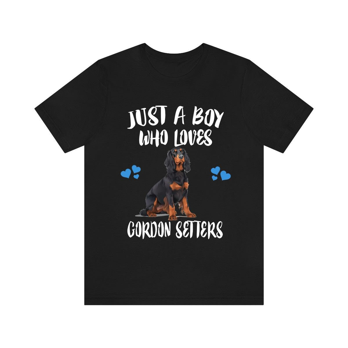 Just A Boy Who Loves Gordon Setters Shirt - Gordon Setter print design
