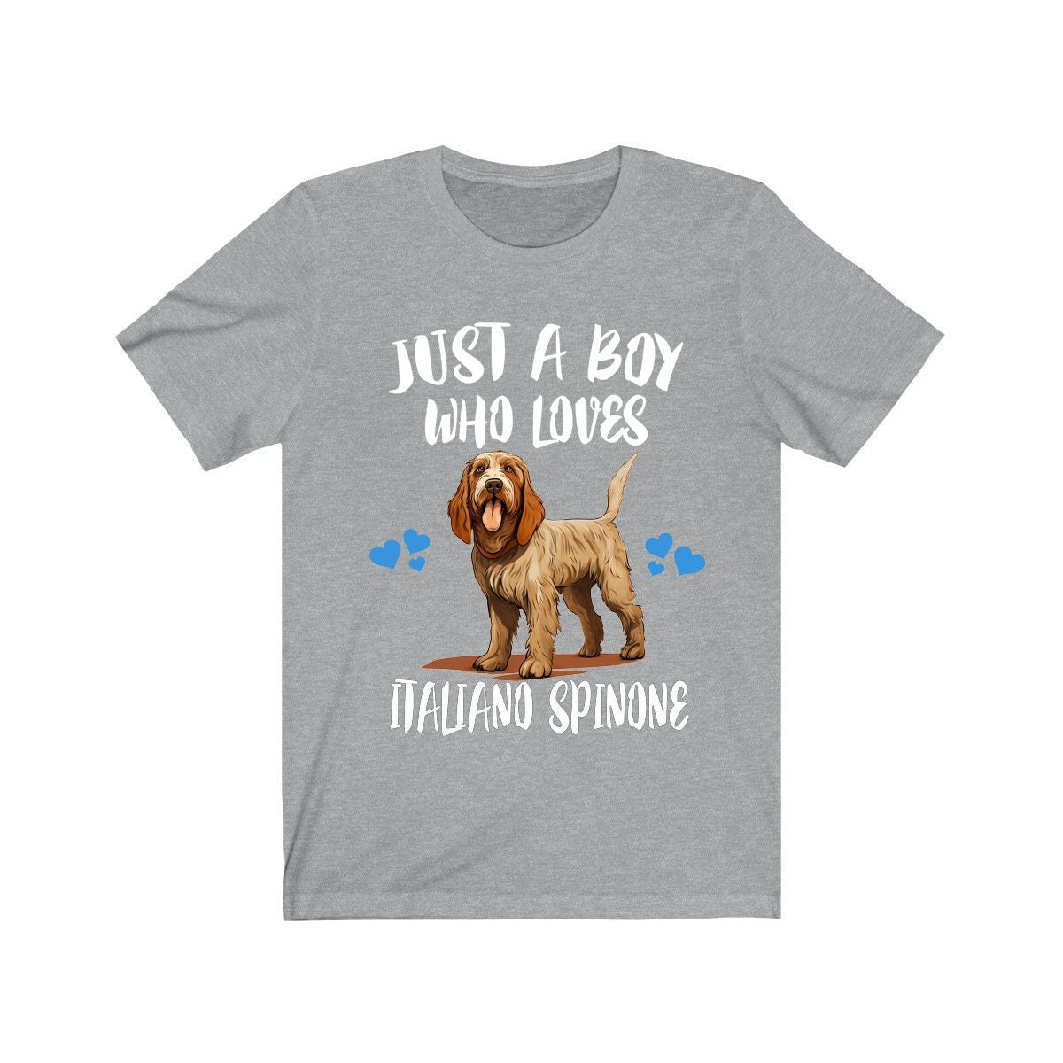 Just A Boy Who Loves Italiano Spinone Dogs Shirt, Dog Lover Shirt, Spinone Italiano Dog, Animal Toddler Infant Kids Gift T-Shirt Image 4