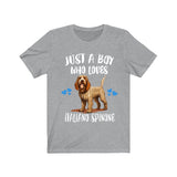 Just A Boy Who Loves Italiano Spinone Dogs Shirt, Dog Lover Shirt, Spinone Italiano Dog, Animal Toddler Infant Kids Gift T-Shirt Image 4