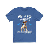 Just A Boy Who Loves Jack Russell Terriers Shirt, Dog Lover Shirt, Jack Russell Terrier Dog, Animal Toddler Infant Kids Gift T-Shirt Image 1