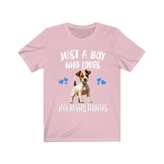 Just A Boy Who Loves Jack Russell Terriers Shirt - Jack Russell Terrier print design