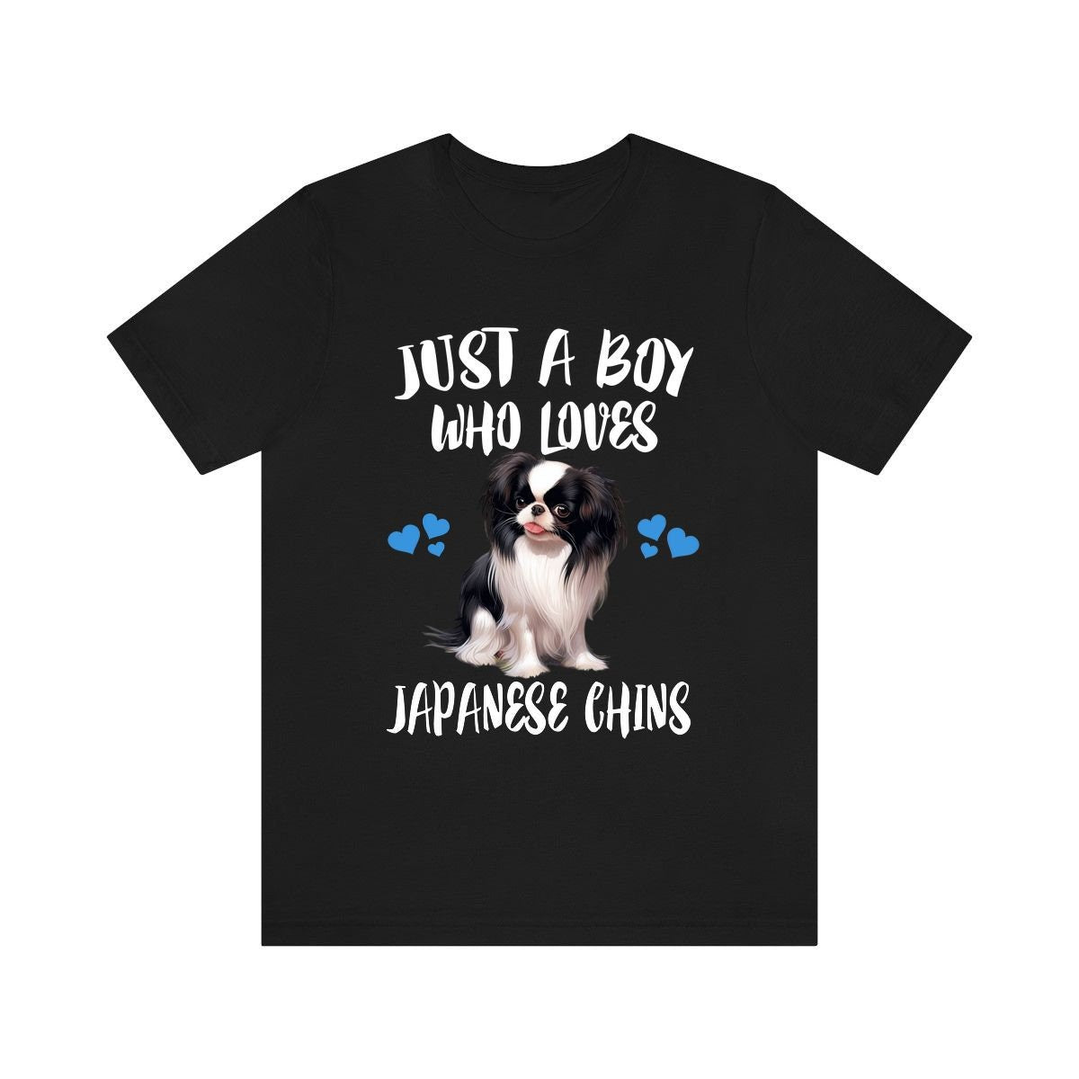 Just A Boy Who Loves Japanese Chins Dogs Shirt, Dog Lover Shirt, Japanese Chin Dog, Animal Toddler Infant Kids Gift T-Shirt Image 3