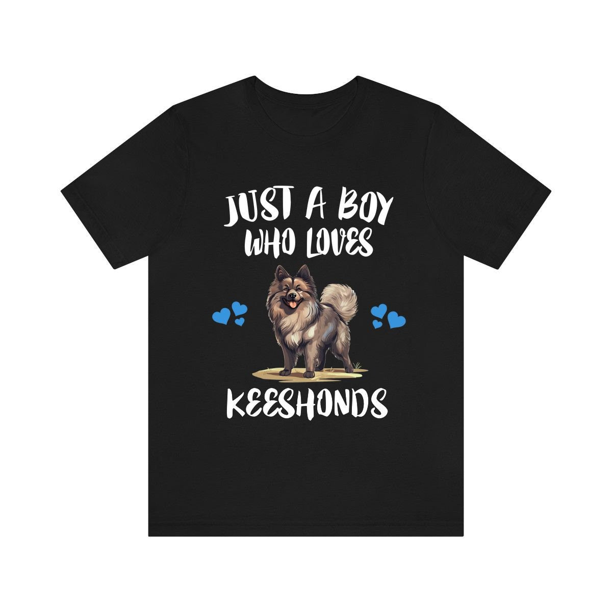 Just A Boy Who Loves Keeshonds Dogs Shirt, Dog Lover Shirt, Keeshond Dog, Animal Toddler Infant Kids Gift T-Shirt Image 2