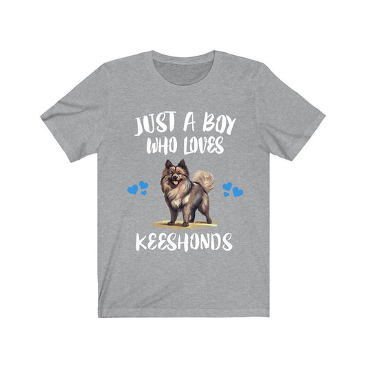 Just A Boy Who Loves Keeshonds Dogs Shirt - Keeshond print design