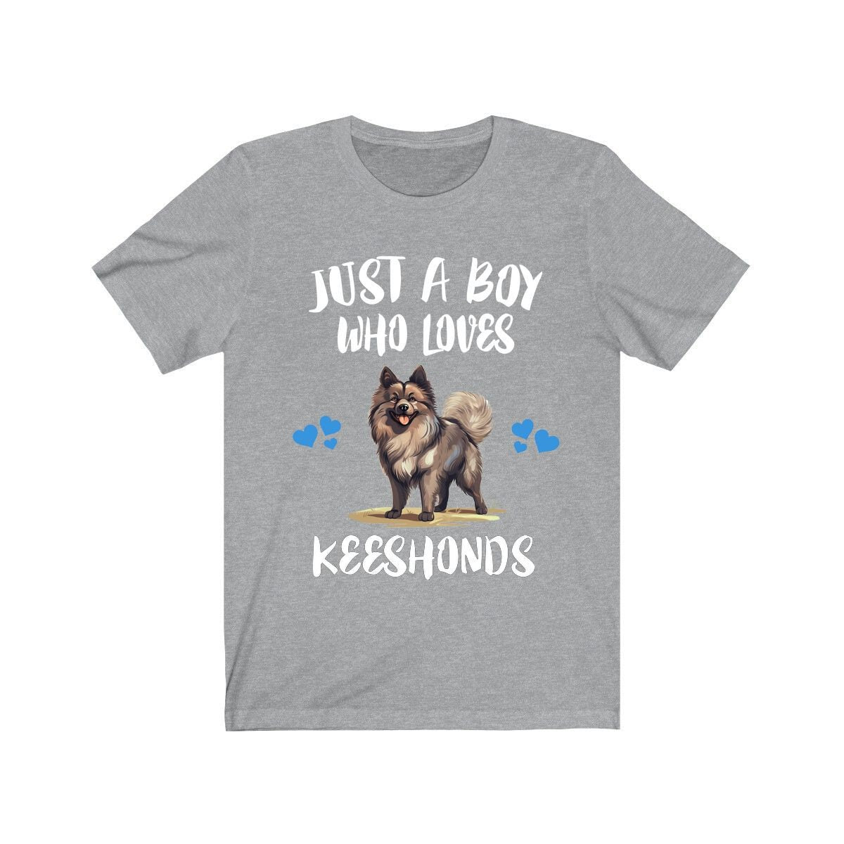 Just A Boy Who Loves Keeshonds Dogs Shirt, Dog Lover Shirt, Keeshond Dog, Animal Toddler Infant Kids Gift T-Shirt Image 1
