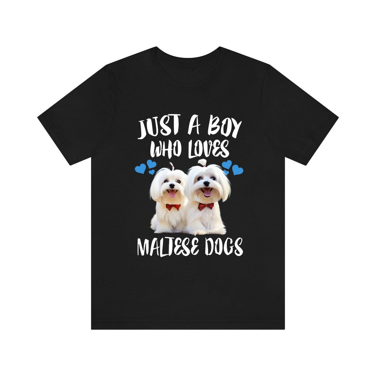 Just A Boy Who Loves Maltese Dogs Shirt, Dog Lover Shirt, Maltese Dog, Animal Toddler Infant Kids Gift T-Shirt Image 1