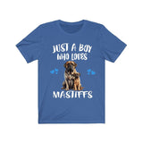 Just A Boy Who Loves Mastiffs Shirt, Dog Lover Shirt, Mastiff Dog, Animal Toddler Infant Kids Gift T-Shirt Image 2