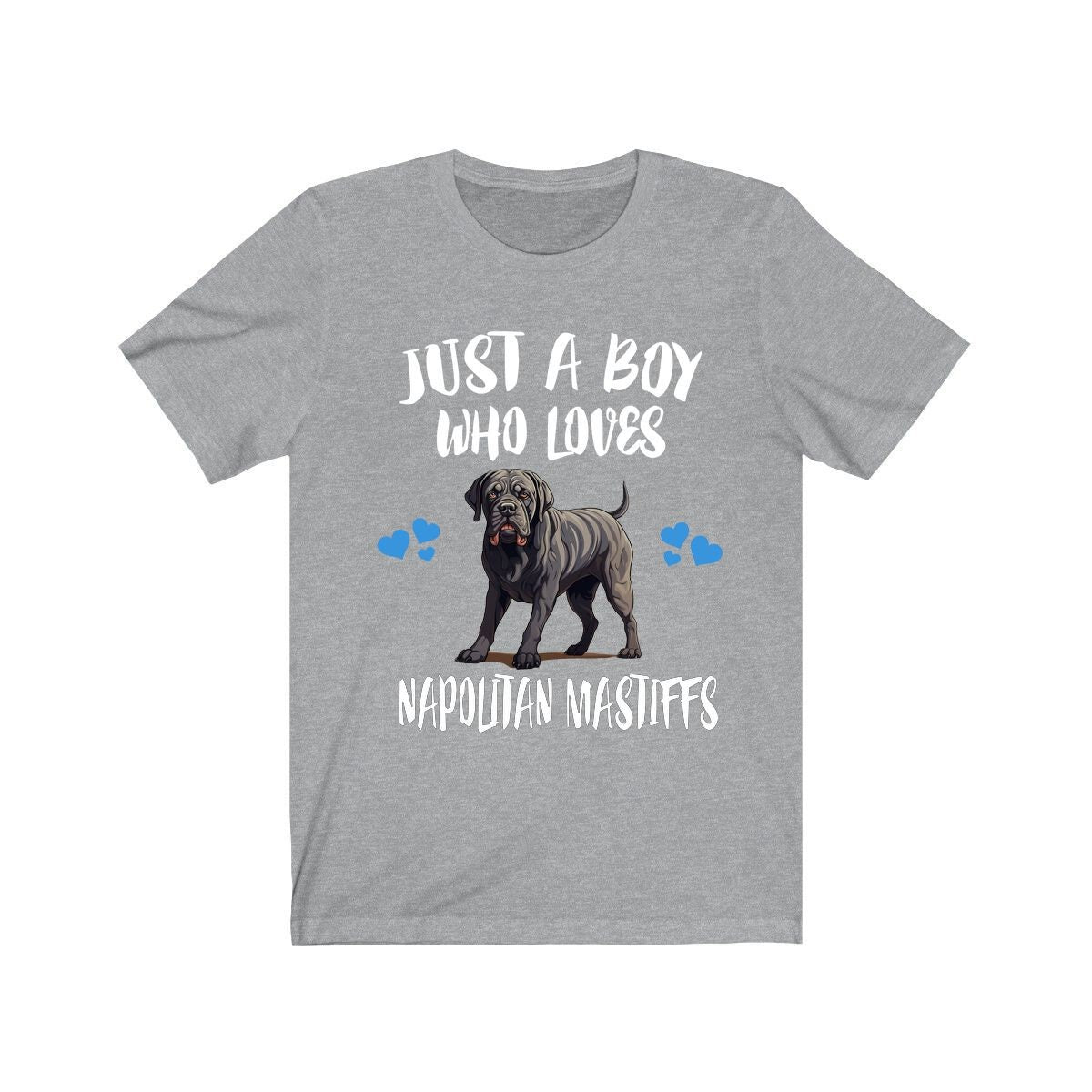 Just A Boy Who Loves Napolitan Mastiffs Dogs Shirt, Dog Lover Shirt, Mastiff Dog, Animal Toddler Infant Kids Gift T-Shirt Image 1