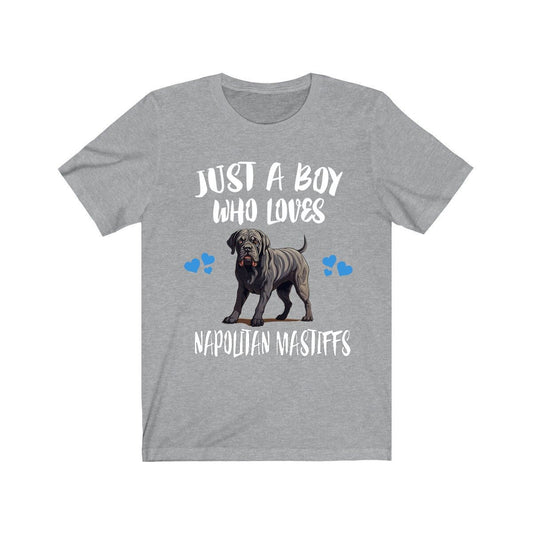 Just A Boy Who Loves Neapolitan Mastiffs Dogs Shirt - Neapolitan Mastiff print design