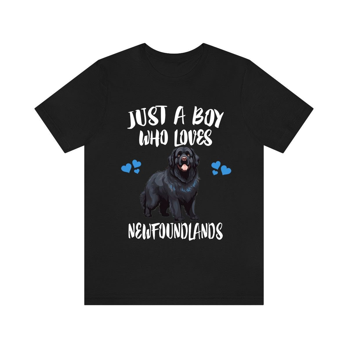 Just A Boy Who Loves Newfoundlands Dogs Shirt, Dog Lover Shirt, Newfoundland Dog, Animal Toddler Infant Kids Gift T-Shirt Image 2