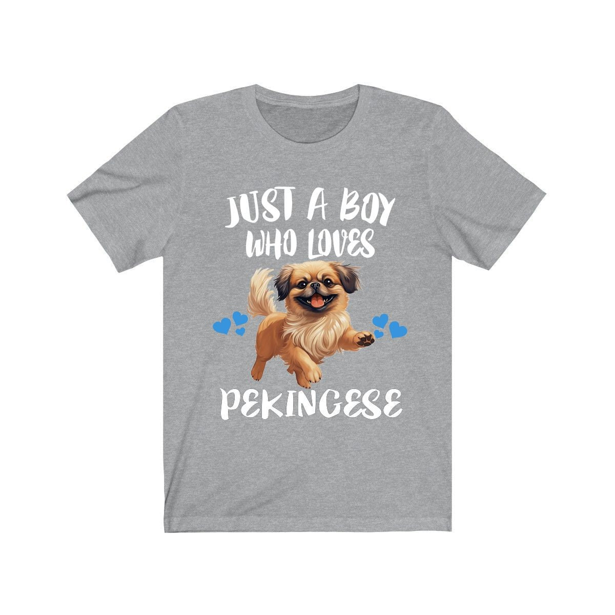 Just A Boy Who Loves Pekingese Dogs Shirt, Dog Lover Shirt, Pekingese Dog, Animal Toddler Infant Kids Gift T-Shirt Image 2