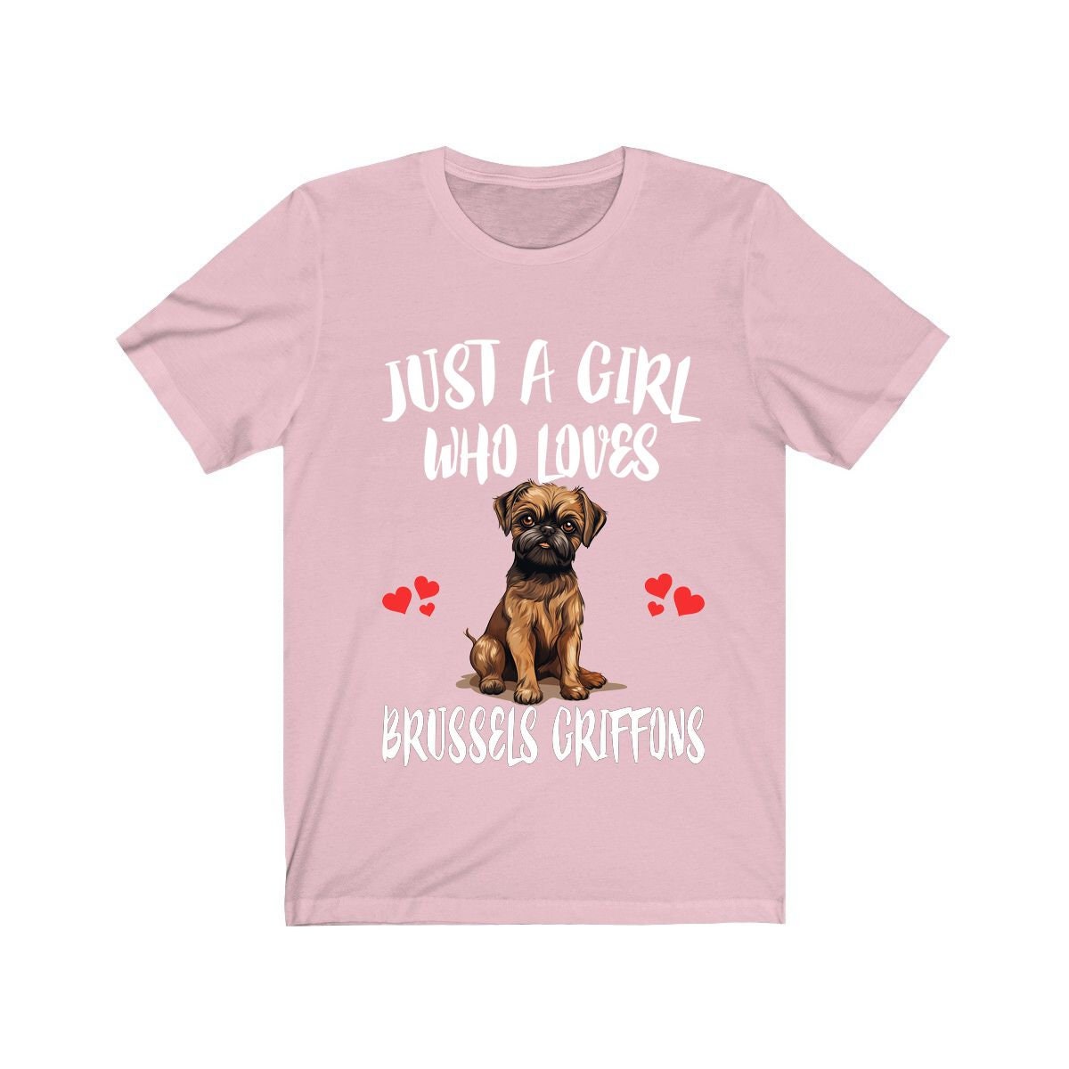 Just A Girl Who Loves Brussels Griffons Shirt, Dog Lover Shirt, Brussels Griffon Dog, Animal Toddler Infant Kids Gift T-Shirt Image 4