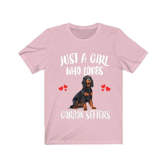 Just A Girl Who Loves Gordon Setters Shirt - Gordon Setter print design