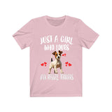 Just A Girl Who Loves Jack Russell Terriers Shirt, Dog Lover Shirt, Jack Russell Terrier Dog, Animal Toddler Infant Kids Gift T-Shirt Image 3