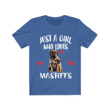 Just A Girl Who Loves Mastiffs Shirt, Dog Lover Shirt, Mastiff Dog, Animal Toddler Infant Kids Gift T-Shirt Image 4
